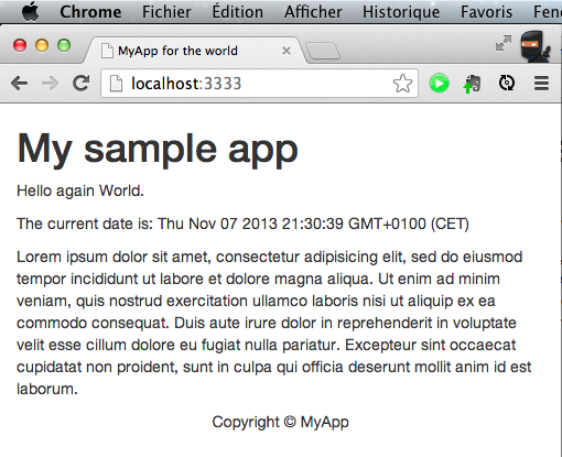 Hello World screenshot 2